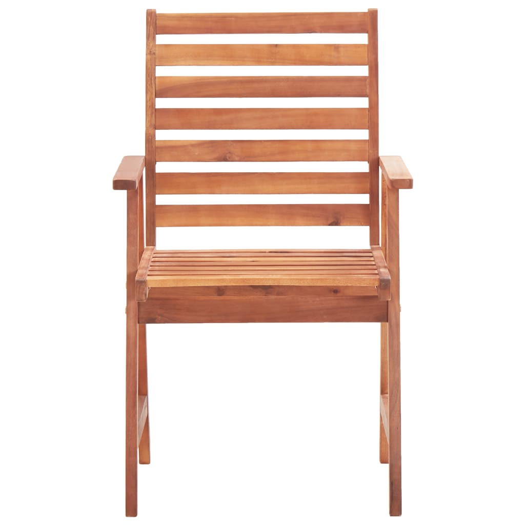 Outdoor Chair | Set of 2 | Natural wood | Solid Acacia wood | Standard