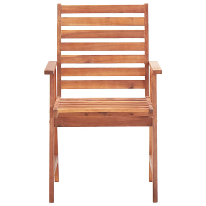 Outdoor Chair | Set of 2 | Natural wood | Solid Acacia wood | Standard