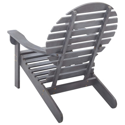Garden Chair | Grey | Solid acacia wood | Light, easy to move
