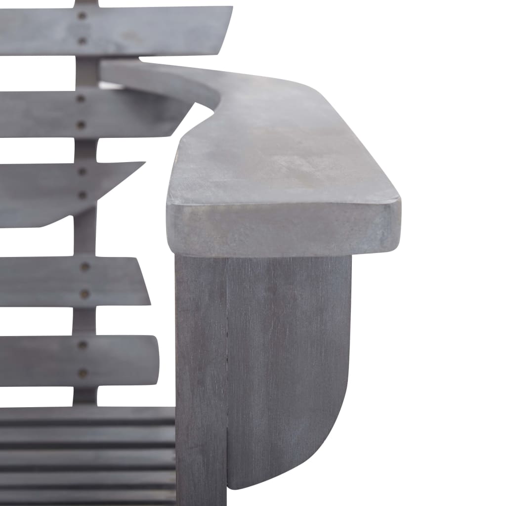Garden Chair | Grey | Solid acacia wood | Light, easy to move