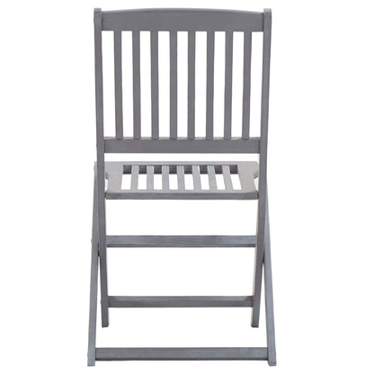 Folding Outdoor Chairs 4 pcs Solid Acacia Wood