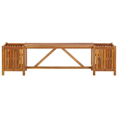 Garden Bench | Light Brown | Solid Acacia Wood | 150 cm x 30 cm x 40 cm