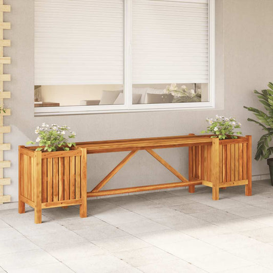 Garden Bench | Light Brown | Solid Acacia Wood | 150 cm x 30 cm x 40 cm