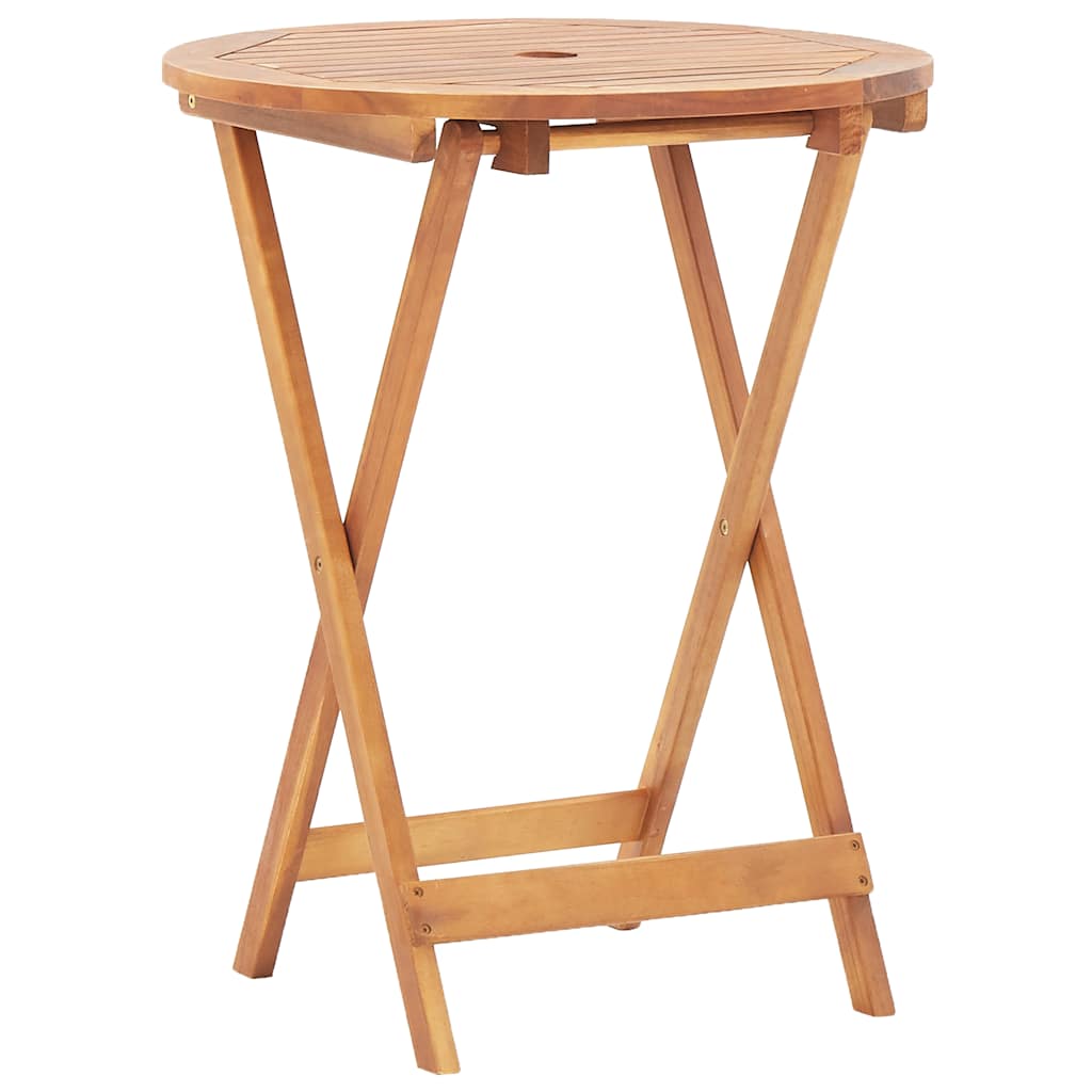 46346 vidaXL Folding Garden Table 60x75 cm Solid Acacia Wood