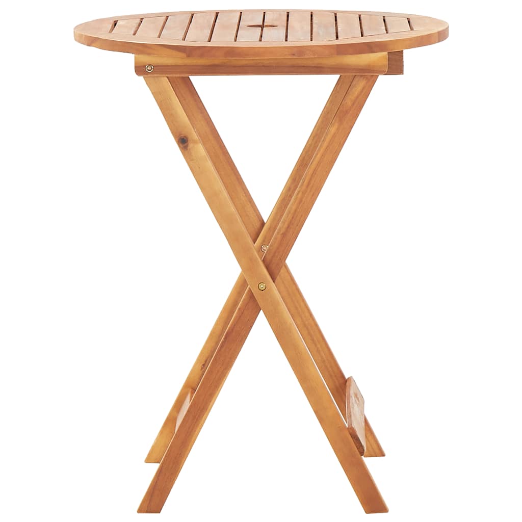 46346 vidaXL Folding Garden Table 60x75 cm Solid Acacia Wood