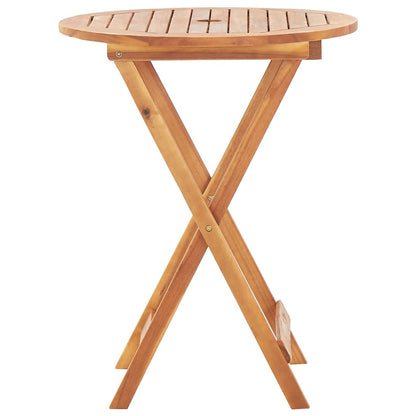 46346 vidaXL Folding Garden Table 60x75 cm Solid Acacia Wood