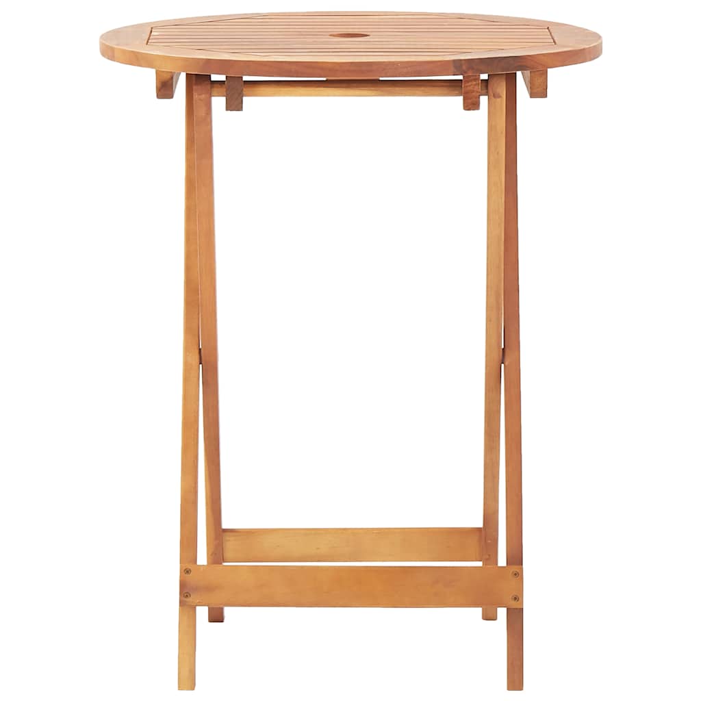 46346 vidaXL Folding Garden Table 60x75 cm Solid Acacia Wood