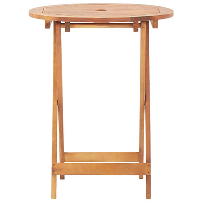 46346 vidaXL Folding Garden Table 60x75 cm Solid Acacia Wood