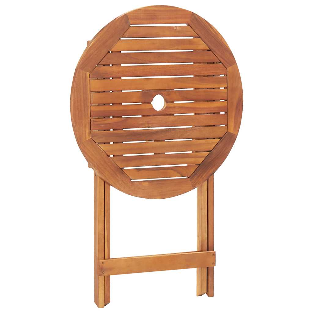 46346 vidaXL Folding Garden Table 60x75 cm Solid Acacia Wood