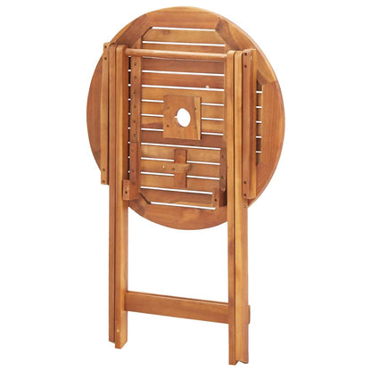 46346 vidaXL Folding Garden Table 60x75 cm Solid Acacia Wood