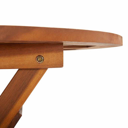 46346 vidaXL Folding Garden Table 60x75 cm Solid Acacia Wood