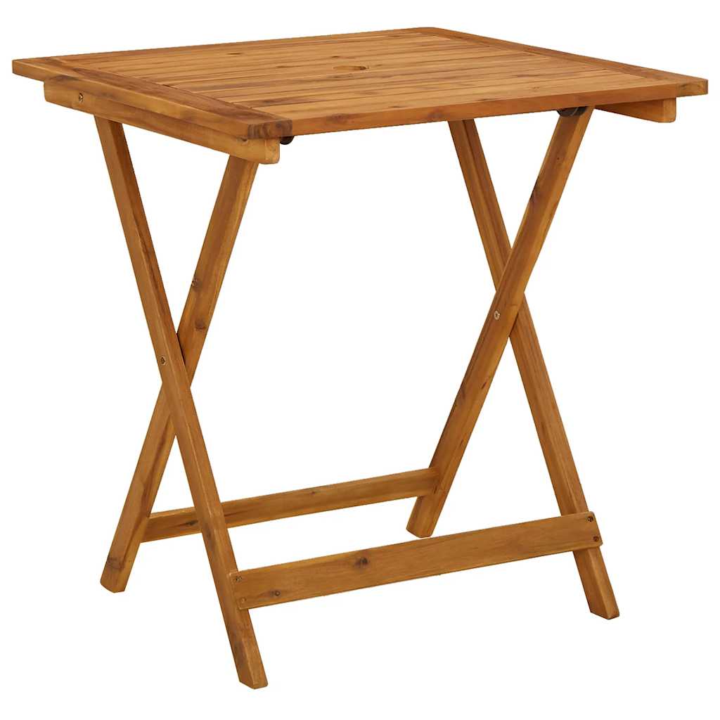 46348 vidaXL Folding Garden Table 70x70x75 cm Solid Acacia Wood