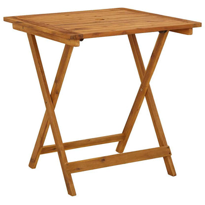 46348 vidaXL Folding Garden Table 70x70x75 cm Solid Acacia Wood