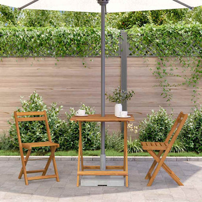 46348 vidaXL Folding Garden Table 70x70x75 cm Solid Acacia Wood