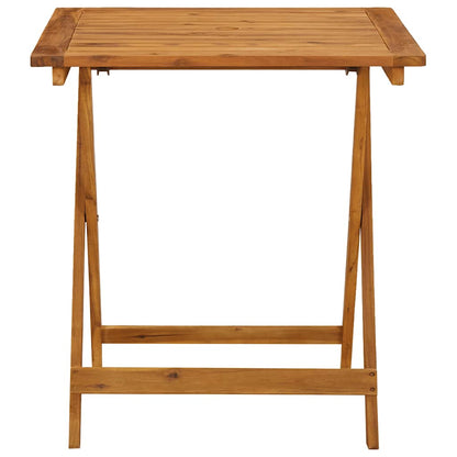 46348 vidaXL Folding Garden Table 70x70x75 cm Solid Acacia Wood