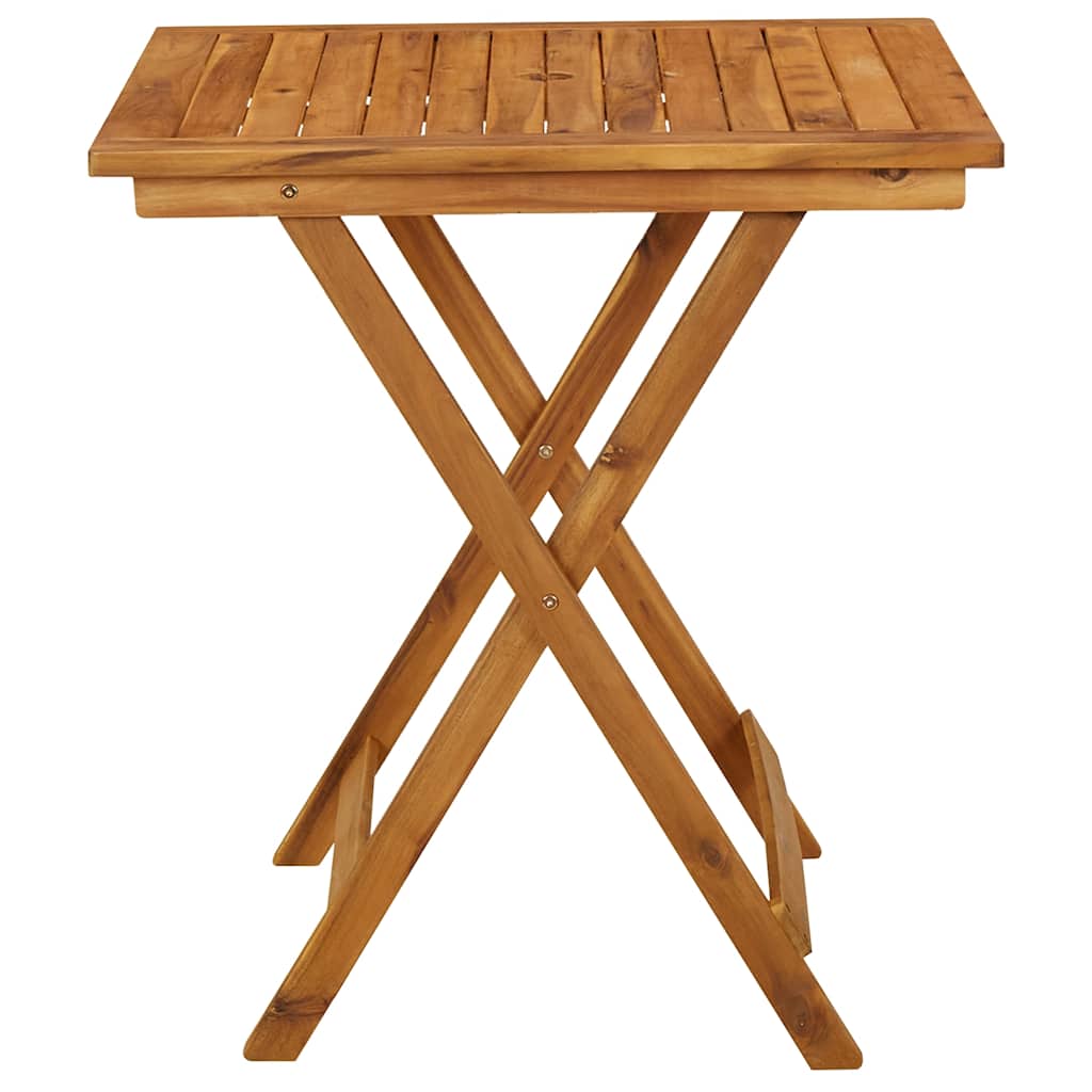 46348 vidaXL Folding Garden Table 70x70x75 cm Solid Acacia Wood