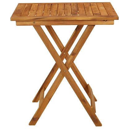 46348 vidaXL Folding Garden Table 70x70x75 cm Solid Acacia Wood