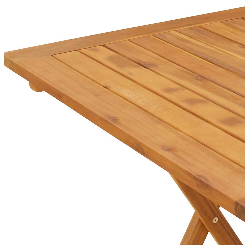 46348 vidaXL Folding Garden Table 70x70x75 cm Solid Acacia Wood