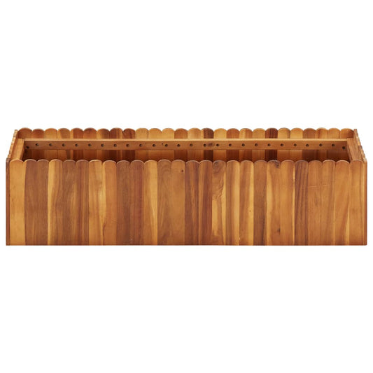 Raised Bed | Natural wood colour | Solid acacia wood | Large | Planters