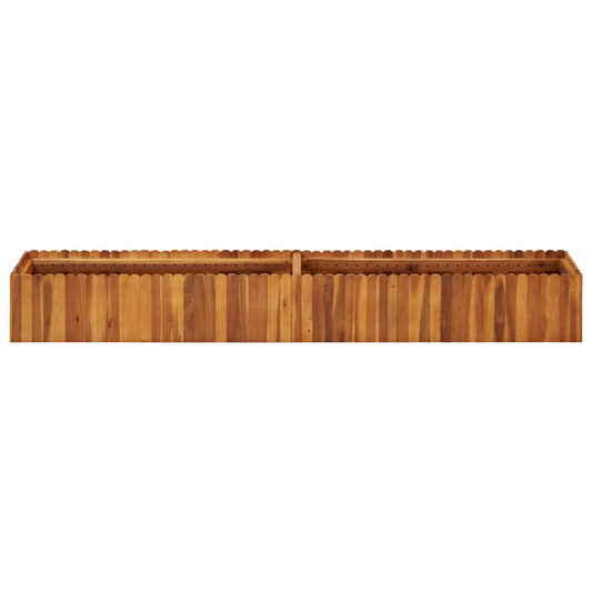 Raised Bed | Natural wood | Solid Acacia wood | 200 cm long | Durable