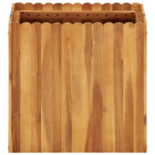 Raised Bed | Natural wood colour | Solid acacia wood | 50x30x50cm