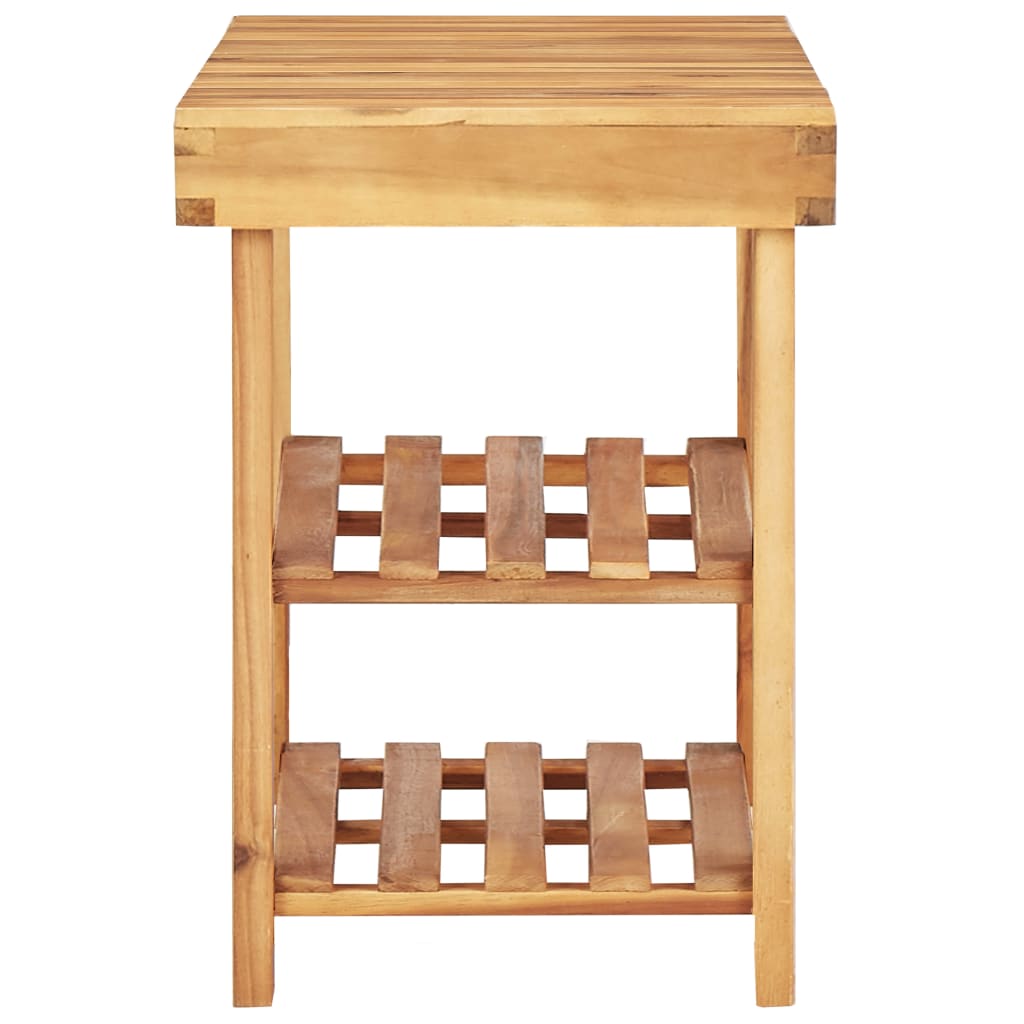 Shoe Rack 90x32x46 cm Solid Acacia Wood