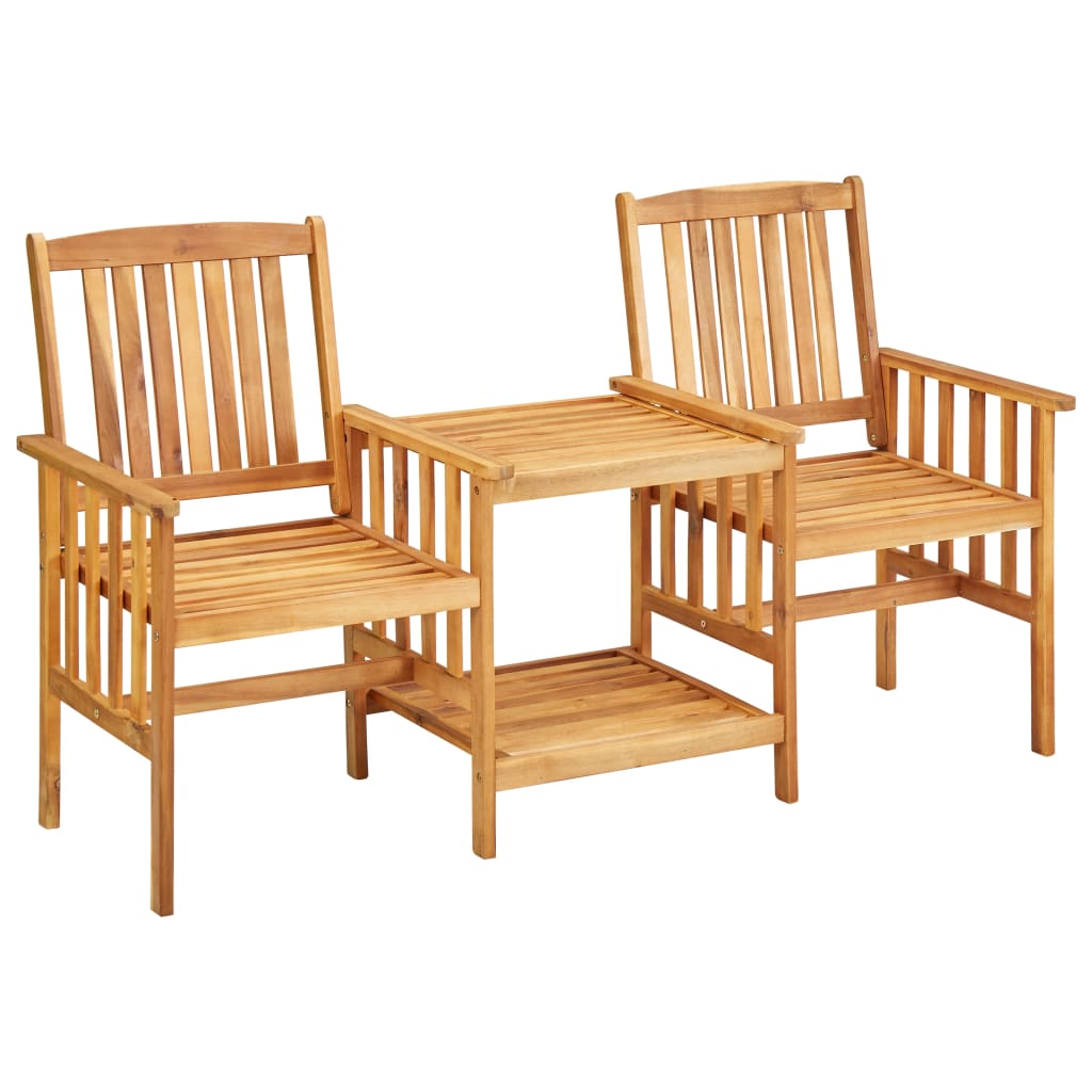 Bistro Set | Natural wood colour | Solid Acacia wood | Standard | Durable