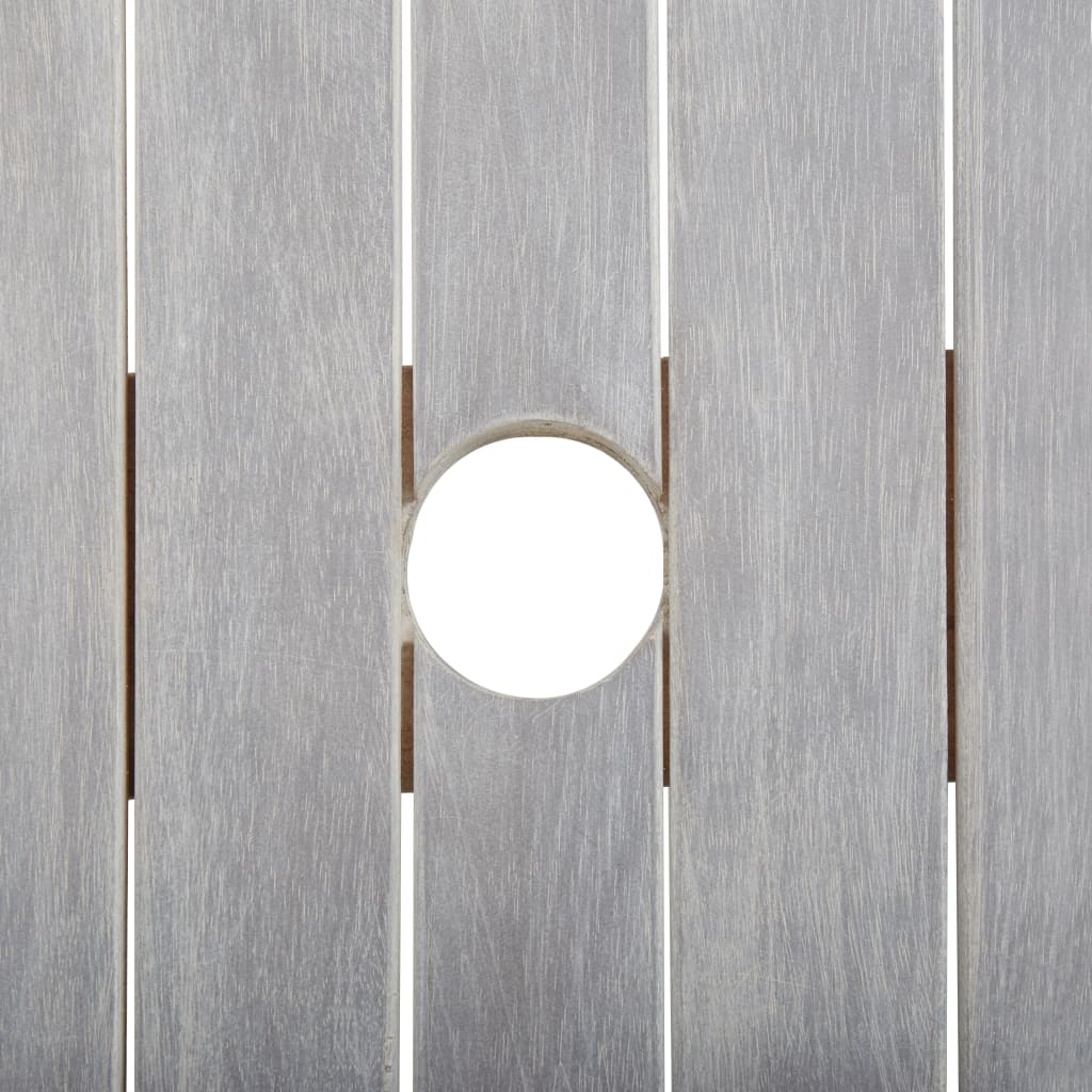 Outdoor Dining Set | Grey | Solid Acacia Wood | Medium |  Durable