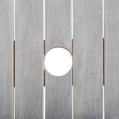 Outdoor Dining Set | Grey | Solid Acacia Wood | Medium |  Durable