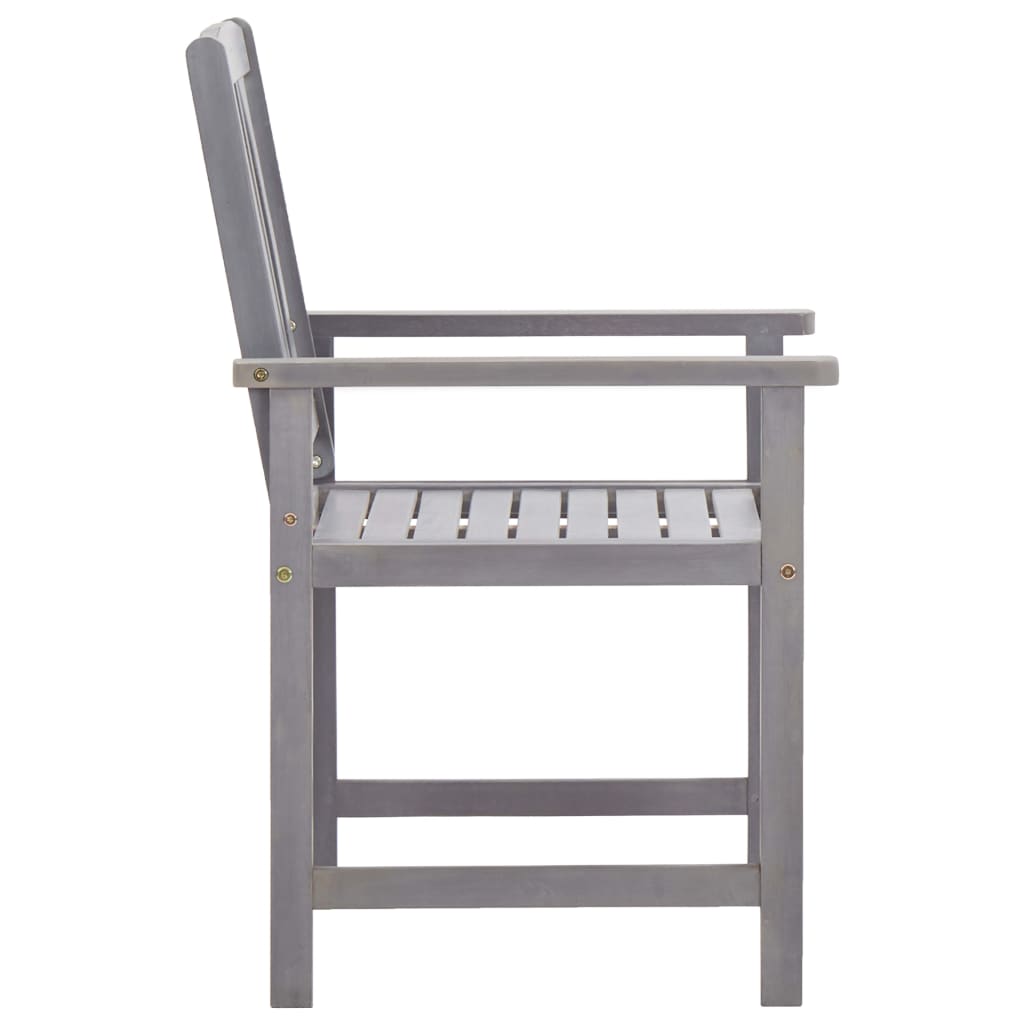 Outdoor Dining Set | Grey | Solid Acacia Wood | Medium |  Durable