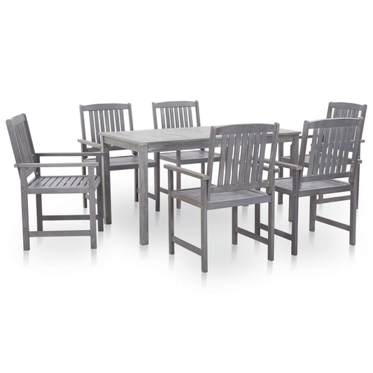 Outdoor Table And Chair | Grey Wash | Solid Acacia Wood | Large