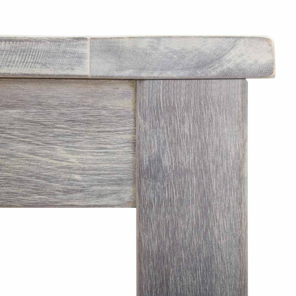 45941 vidaXL 7 Piece Outdoor Dining Set Grey Wash Solid Acacia Wood