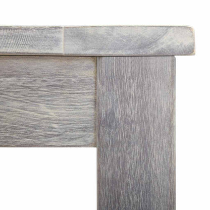 45941 vidaXL 7 Piece Outdoor Dining Set Grey Wash Solid Acacia Wood