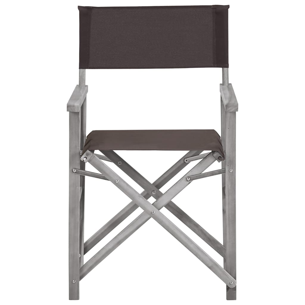 Director Chair | Set of 2 | Grey wash and black