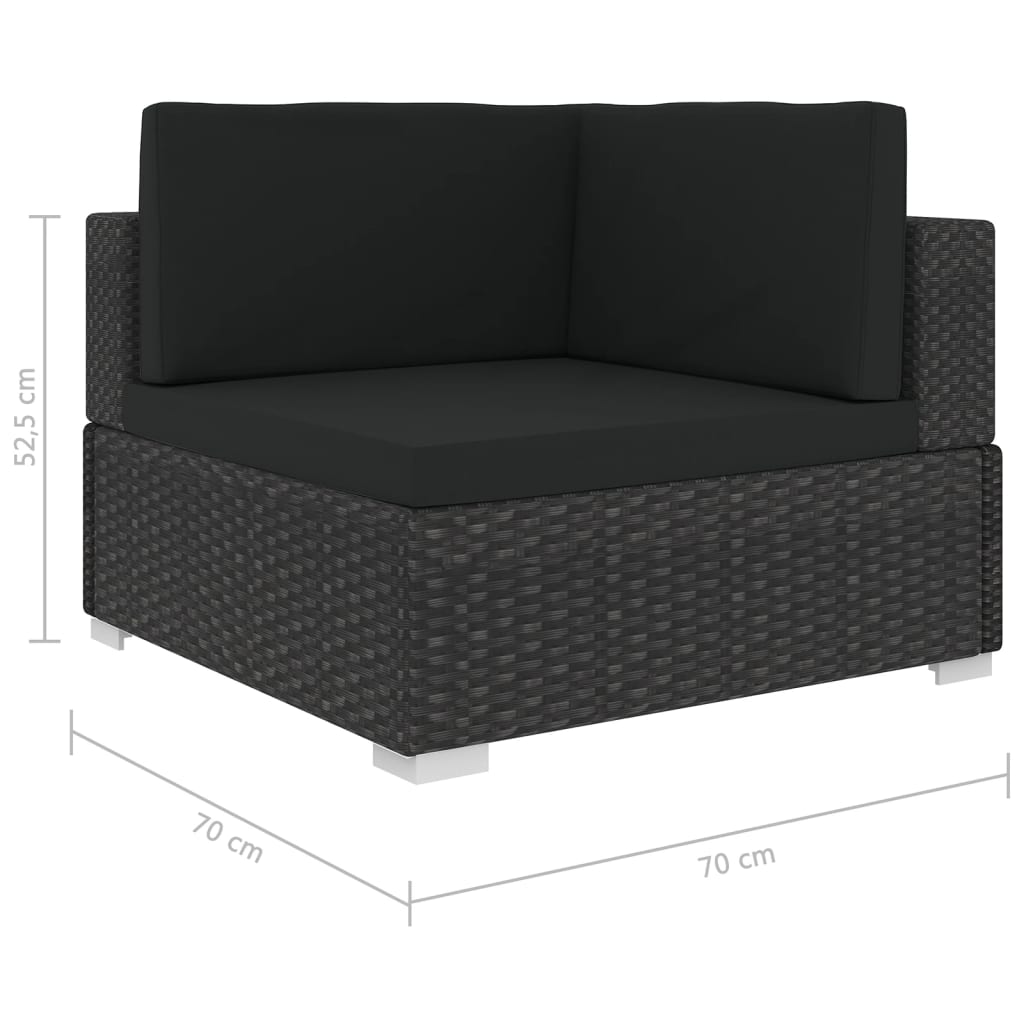 Garden Sofa Set | Black
