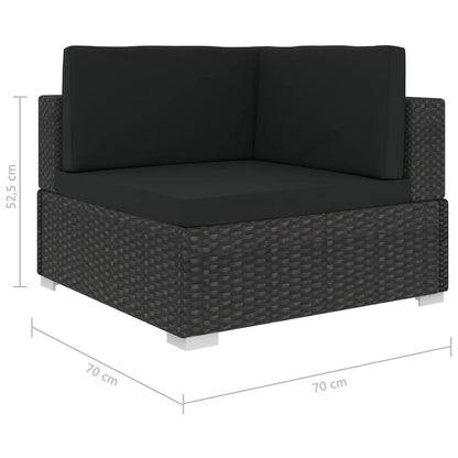 Garden Sofa Set | Black