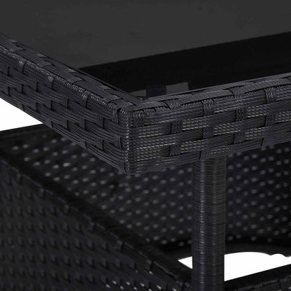 Furniture Set 5 pcs Black