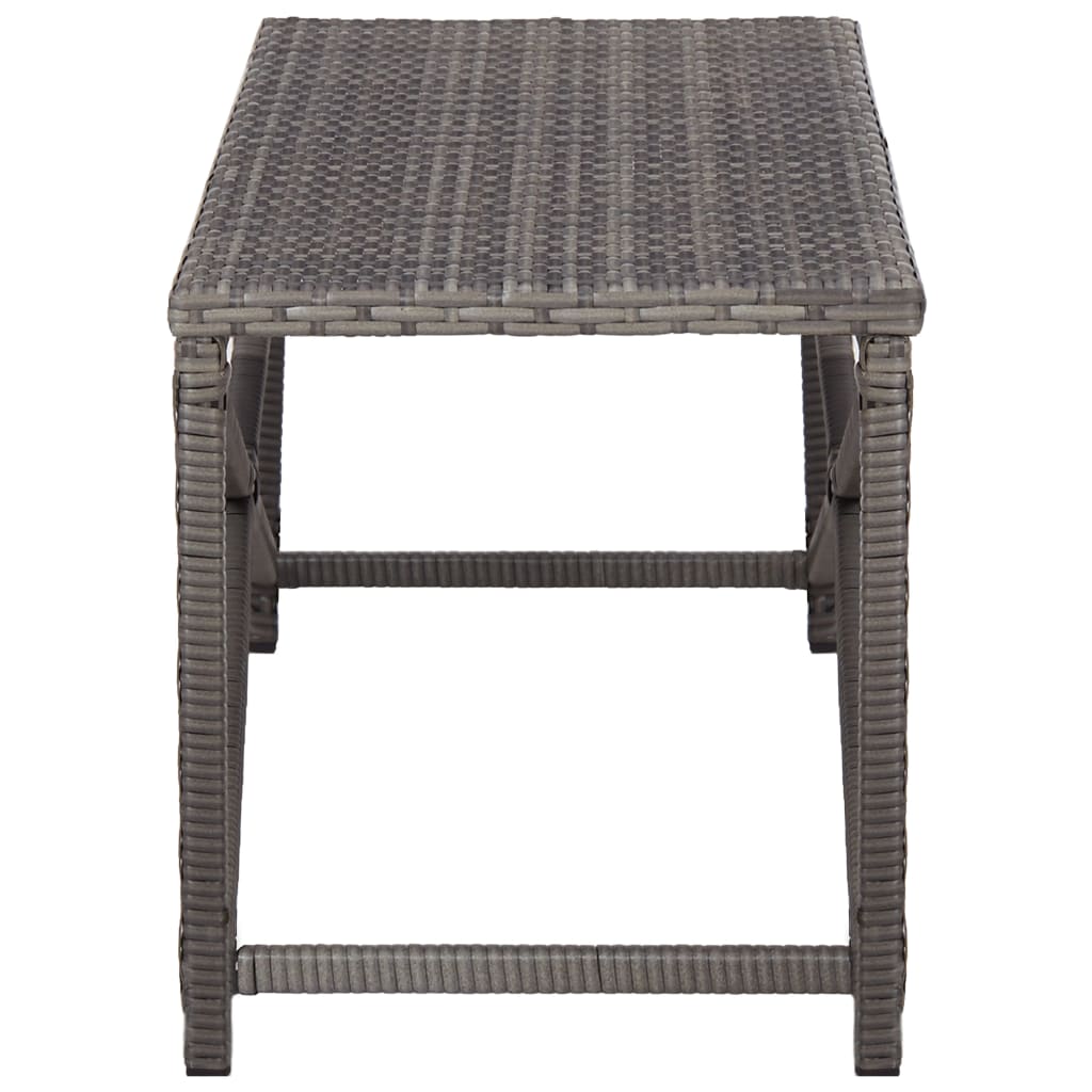 Bench | Grey | PE Rattan, Powder-Coated Steel | 120 cm |  Tough  | Bench
