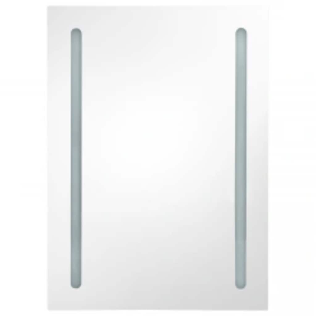 285117 vidaXL LED Bathroom Mirror Cabinet 50x13x70 cm
