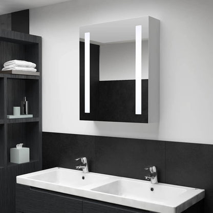 285117 vidaXL LED Bathroom Mirror Cabinet 50x13x70 cm