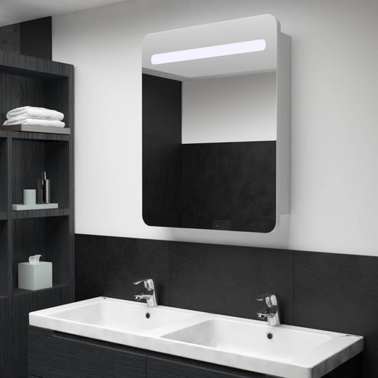 Bathroom Cabinet | White and silver