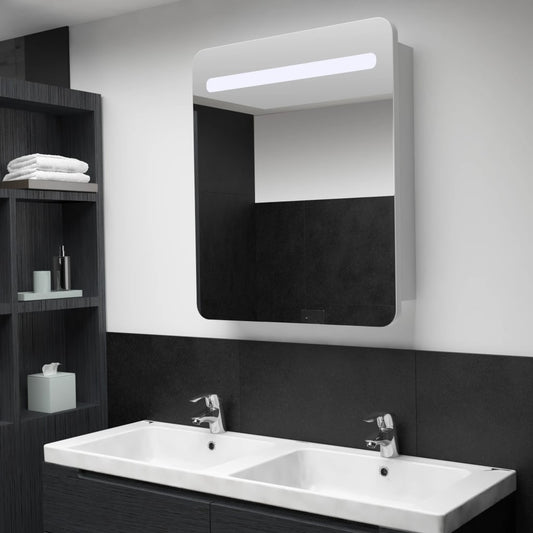 Bathroom Cabinet | White and silver