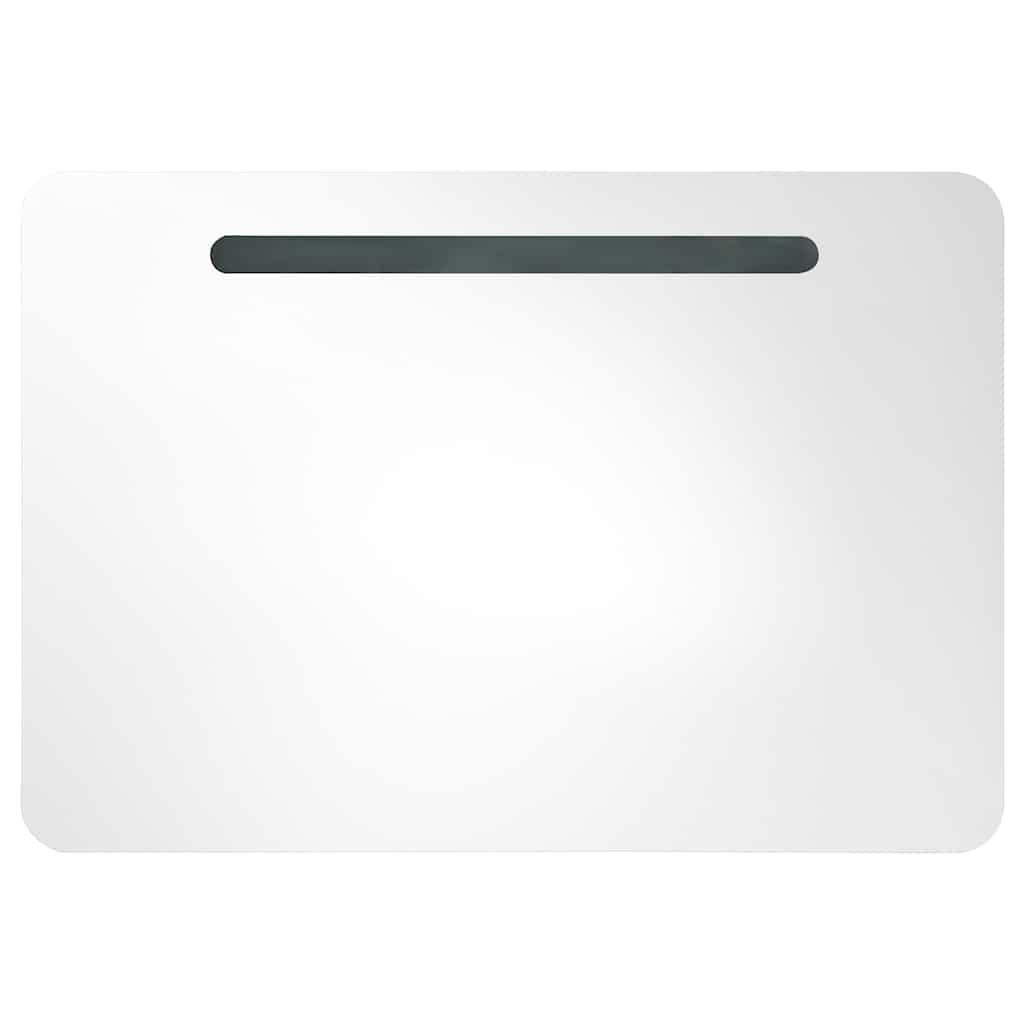 LED Bathroom Mirror Cabinet 80x9.5x55 cm