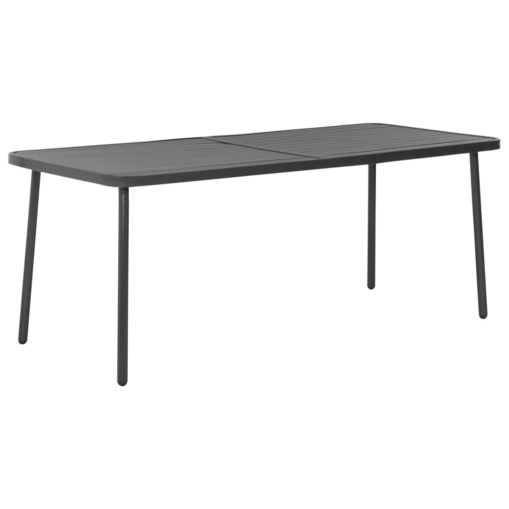 Dining Set | Dark Grey | E-coated and powder-coated steel | Medium