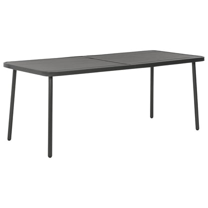 Dining Set | Dark Grey | E-coated and powder-coated steel | Medium