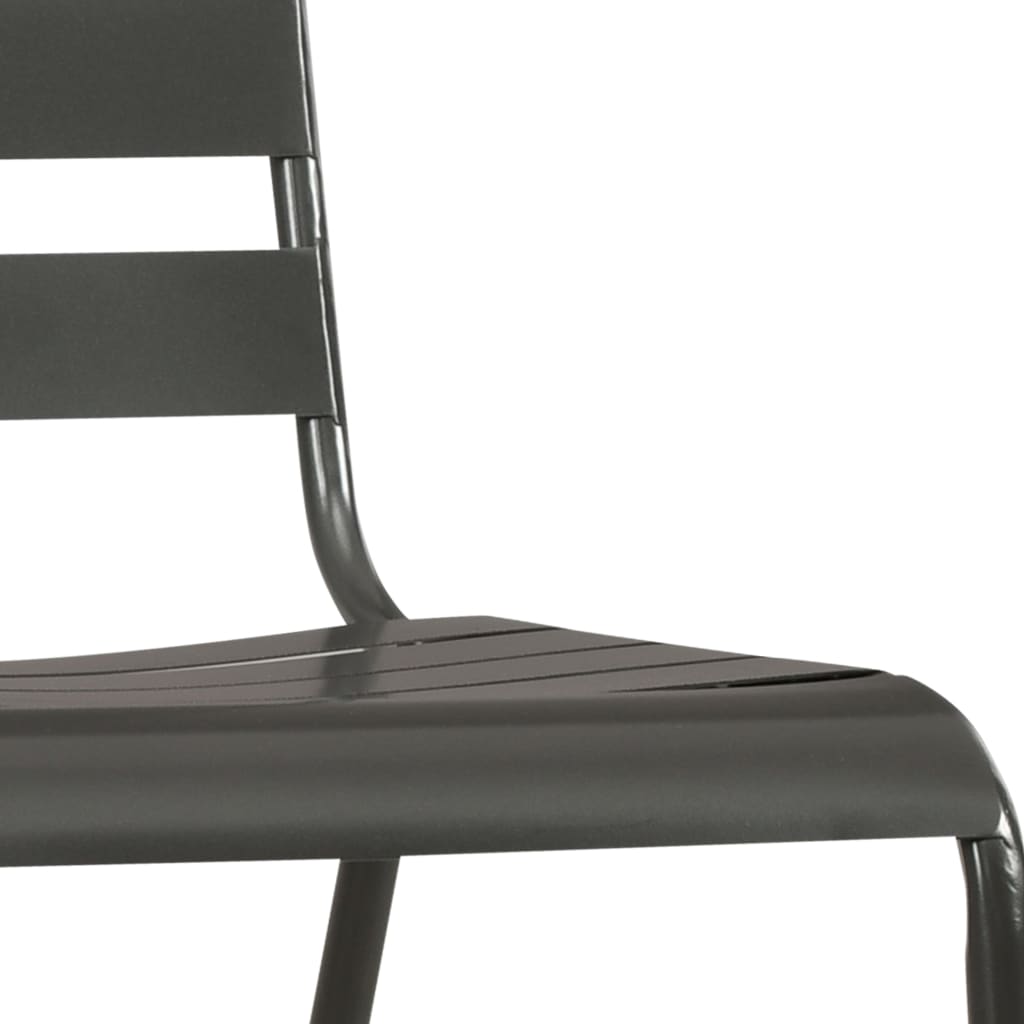 Dining Set | Dark Grey | E-coated and powder-coated steel | Medium