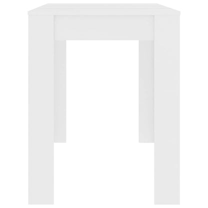 Dining Table White 120x60x76 cm Engineered Wood