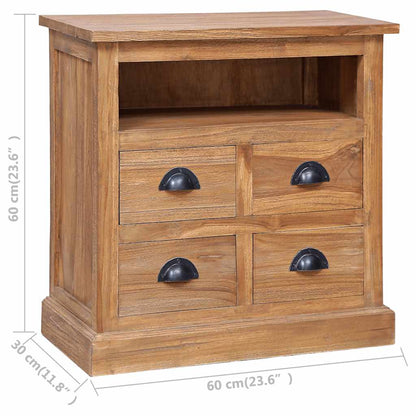 Side Cabinet 60x30x60 cm Solid Teak