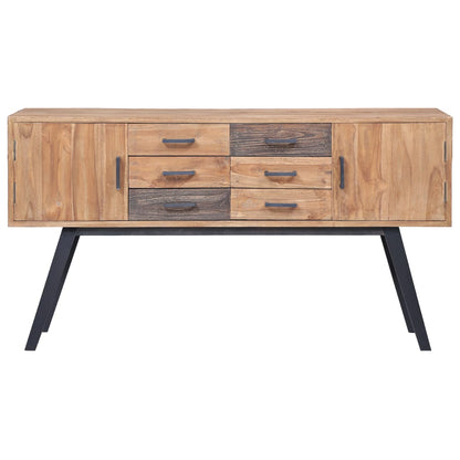 Side Cabinet 110x30x75 cm Solid Teak