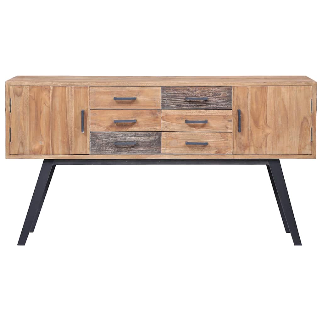 285314 vidaXL Side Cabinet 110x30x75 cm Solid Teak